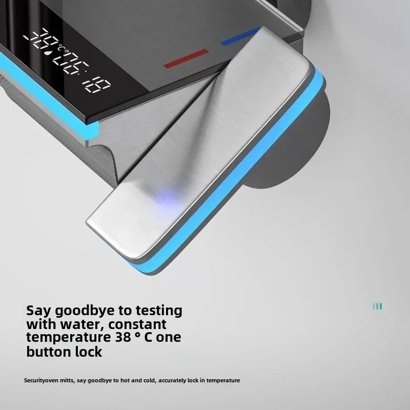 Роскошная душевая система для ванной комнаты с подсветкой закаленное стекло