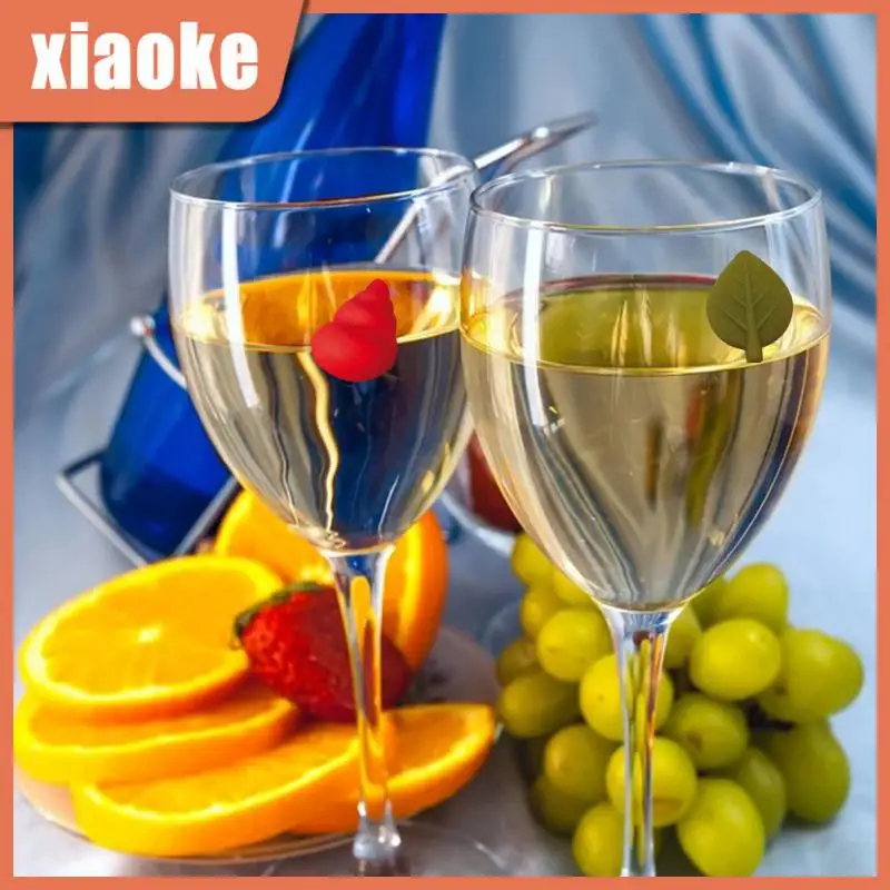 

8PCS Silicone Markers Wine Cup Identifier Sea/Land Animals Wine Glass Marker Wine Glass Tag Drinking Cup Sign Bar Accessories