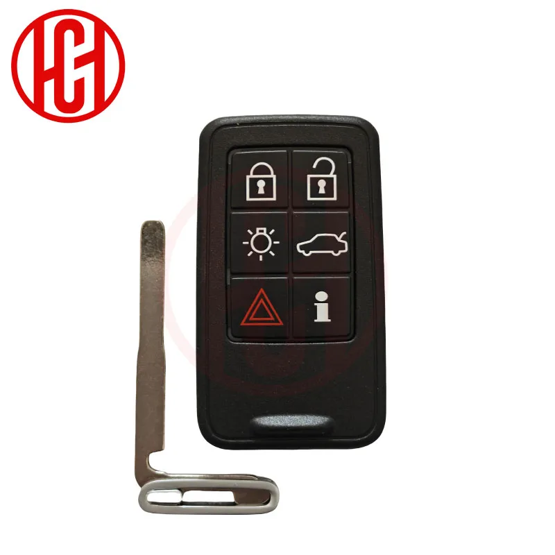 

Корпус ключа для Volvo S60 S60L XC60 S80L V60 V40, пустой чехол для брелока Keyless Go 5/6, сменный пульт дистанционного управления для умного автомобиля
