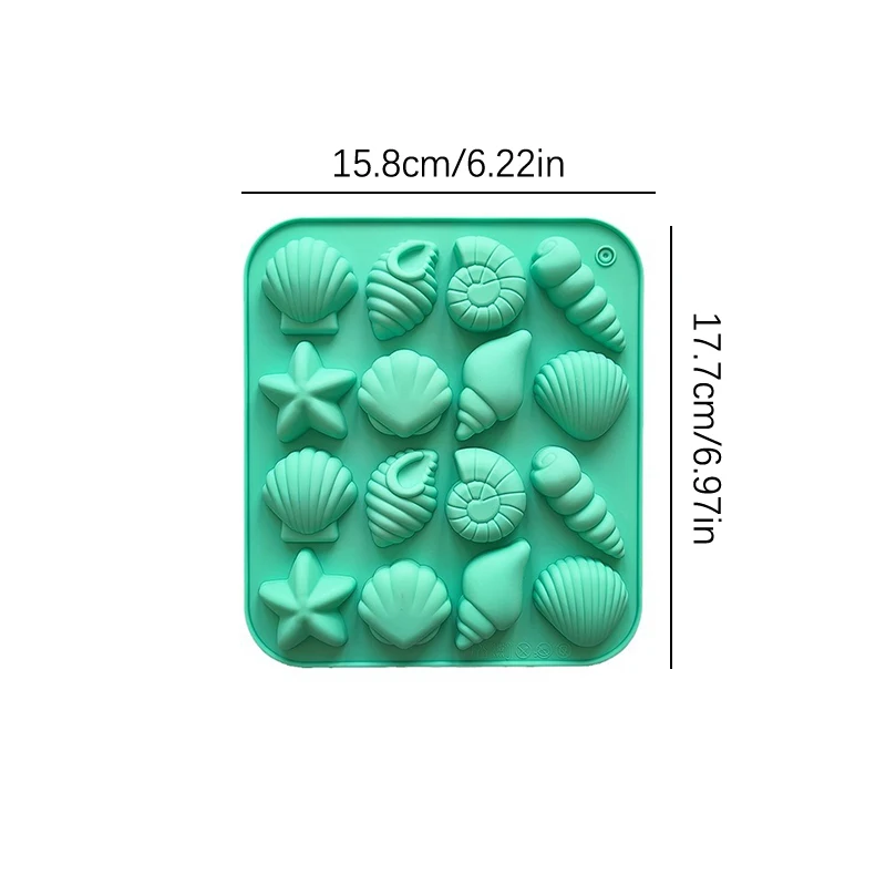 Форма для ракушек 2 упаковки океанских силиконовых форм формы морских в морской