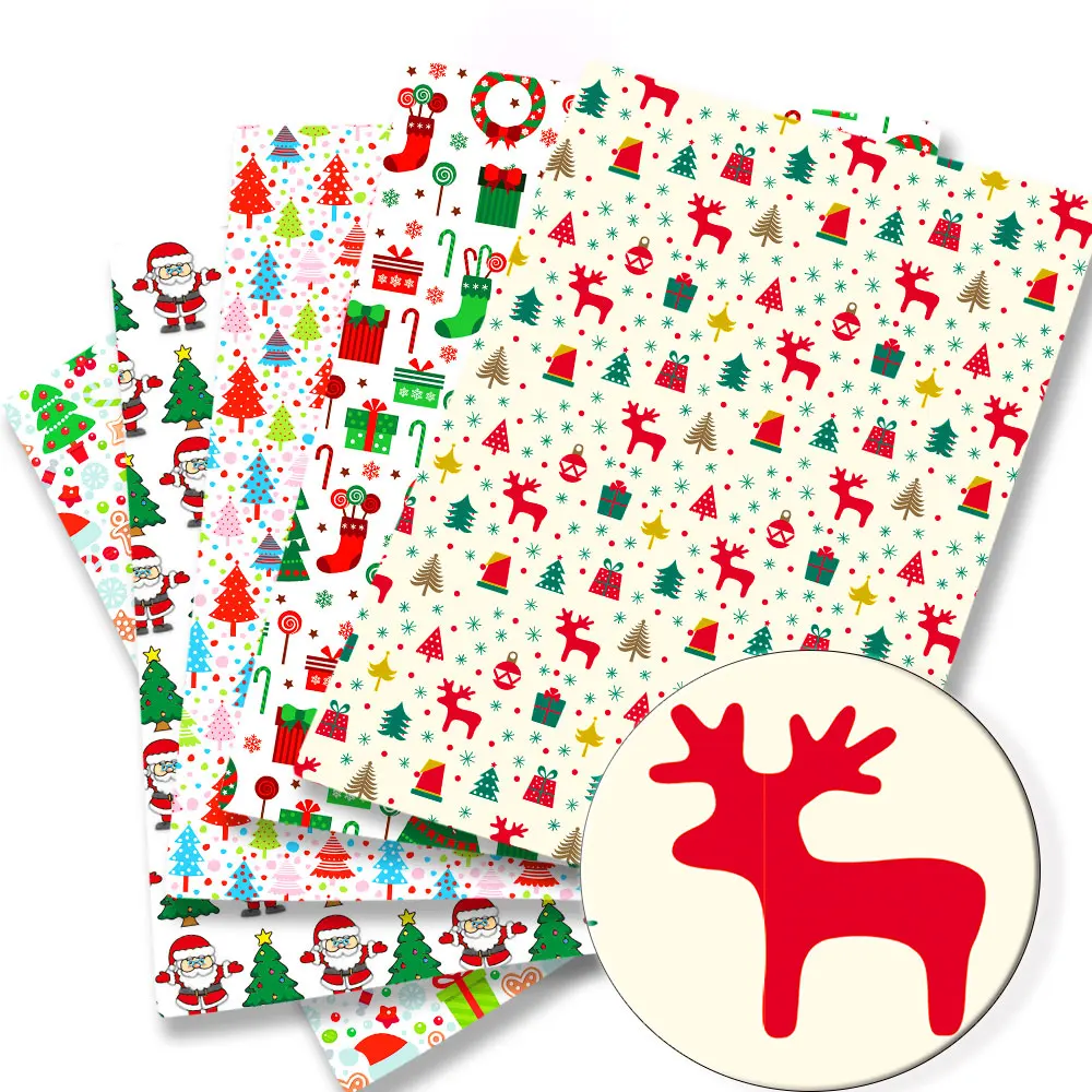 

Christmas Fabric DIY140*50cm Handmade Sewing Patchwork Quilting Baby Dress Home Sheet Printed Fabric Fabric Sewing Kids Fabric