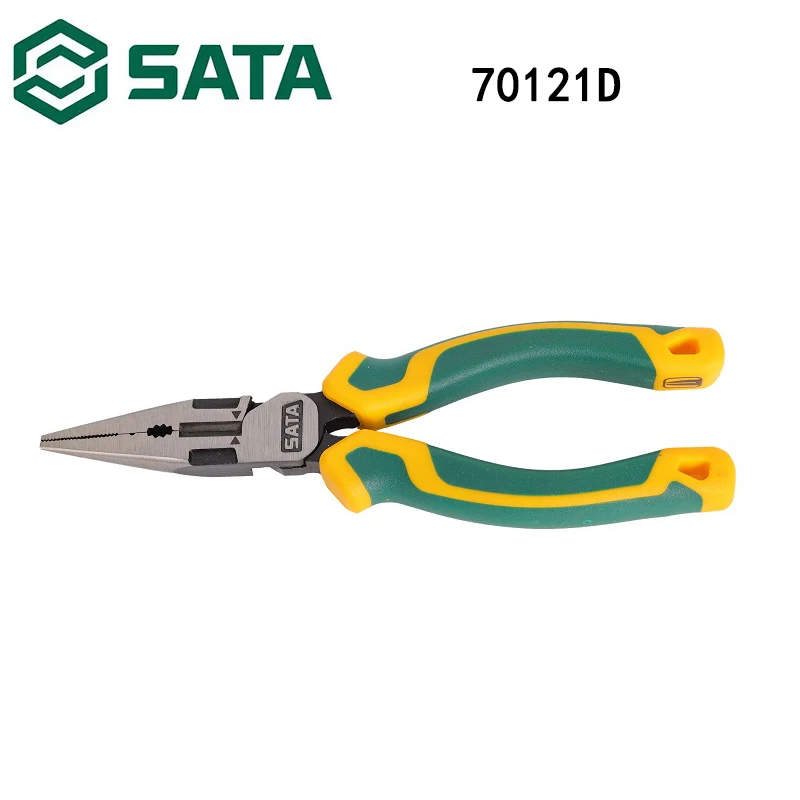 

Sata 70121D инструмент плоскогубцы скошенный нос стандартный размер 6"