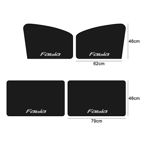Для Skoda Fabia 1 2 3 MK1 MK2 MK3 6Y ac 6Y2 6Y3 6Y5 NJ Магнитный солнцезащитный козырек на боковое окно автомобиля, авто передний и задний черный солнцезащитный козырек