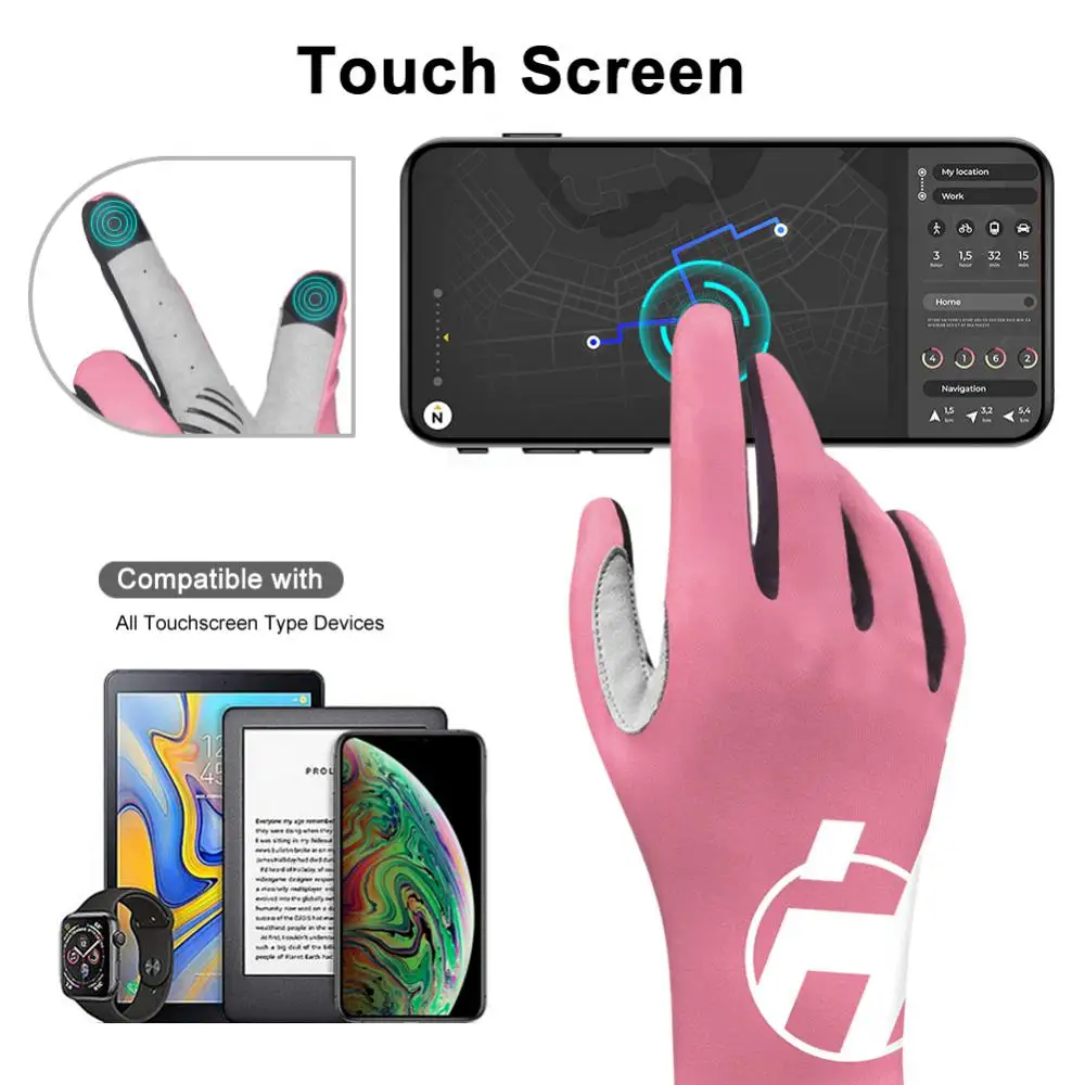 

HNQH Cycling Gloves Women Men Long Full Fingers Outdoor Sports Gloves Riding Racing Bicycle Gloves Bicycle Accessories