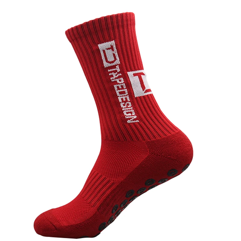 TDTAPEDESIGN 2023 New ANTI SLIP Football Socks Mid Calf Non Slip Soccer Cycling Sports Socks Mens Warm Sock EU38-44