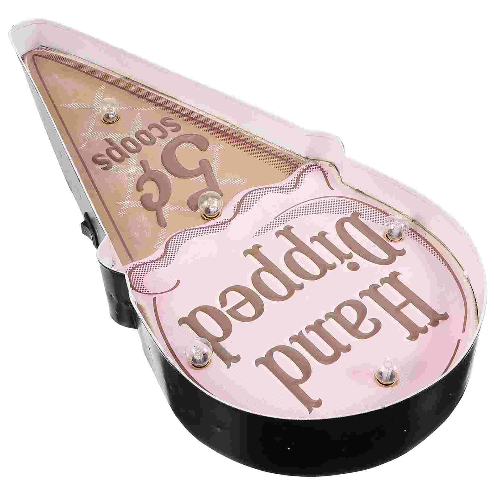 

Wall Light Hanging Bar Decor The Sign Ice Cream Lamp Bedroom Iron Child