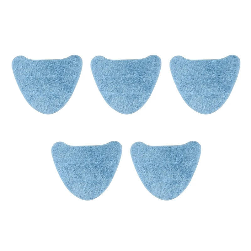 

5PCS Reusable Microfiber Pads Washable Cloth Pad For VAX Steam Mop Blue