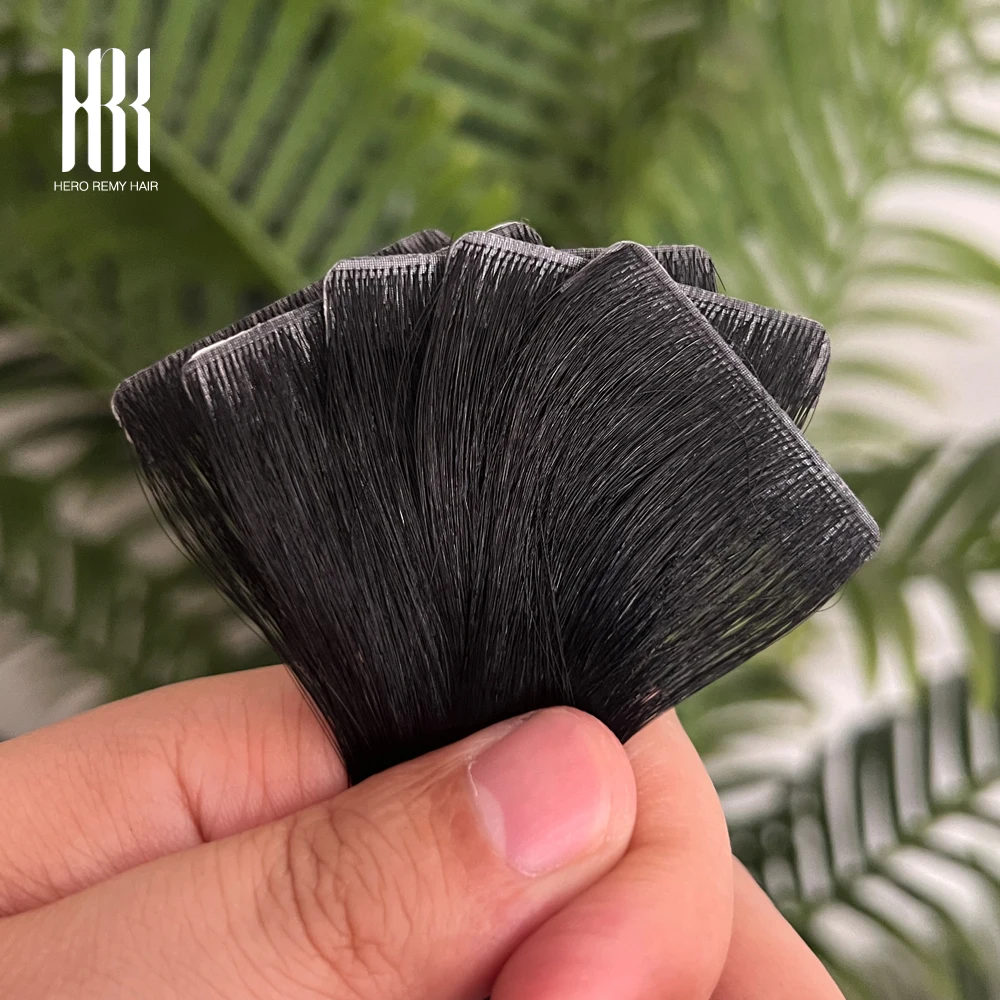 Фото Накладные волосы Hero Remy Hair Injected Tape: невидимые бесшовные пряди из натуральных волос на клейкой ленте, 2 г/шт. №3