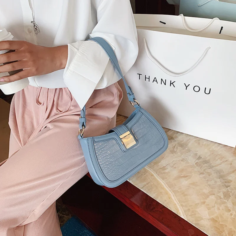 Women's Retro Luxury Solid Color Small Shoulder Bag for Femele Travel Free Shipping сумка женская Fashion Plaid Underarm Handbag