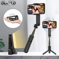 bluetooth mini handheld gimbal stabilizer mobile phone selfie stick holder adjustable selfie stand for iphonehuawei xiaomi