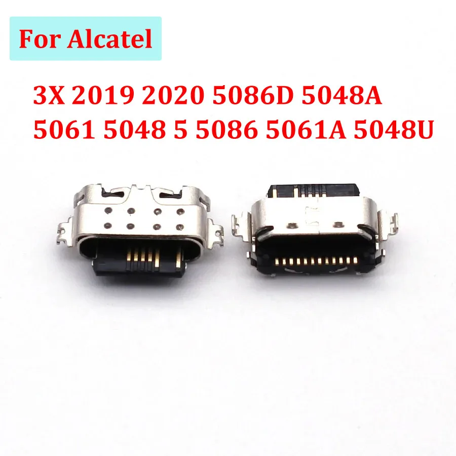 

20-50 шт. док-станция Usb Тип C разъем для зарядного порта разъем для зарядки для Alcatel 3X 2019 2020 5086D 5048A 5061 5048 5 5086 5061A 5048U