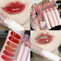 mirror water gloss glass lip gloss cherry pink sexy lip glaze waterproof long lasting not fade plumping moist liquid lipsticks