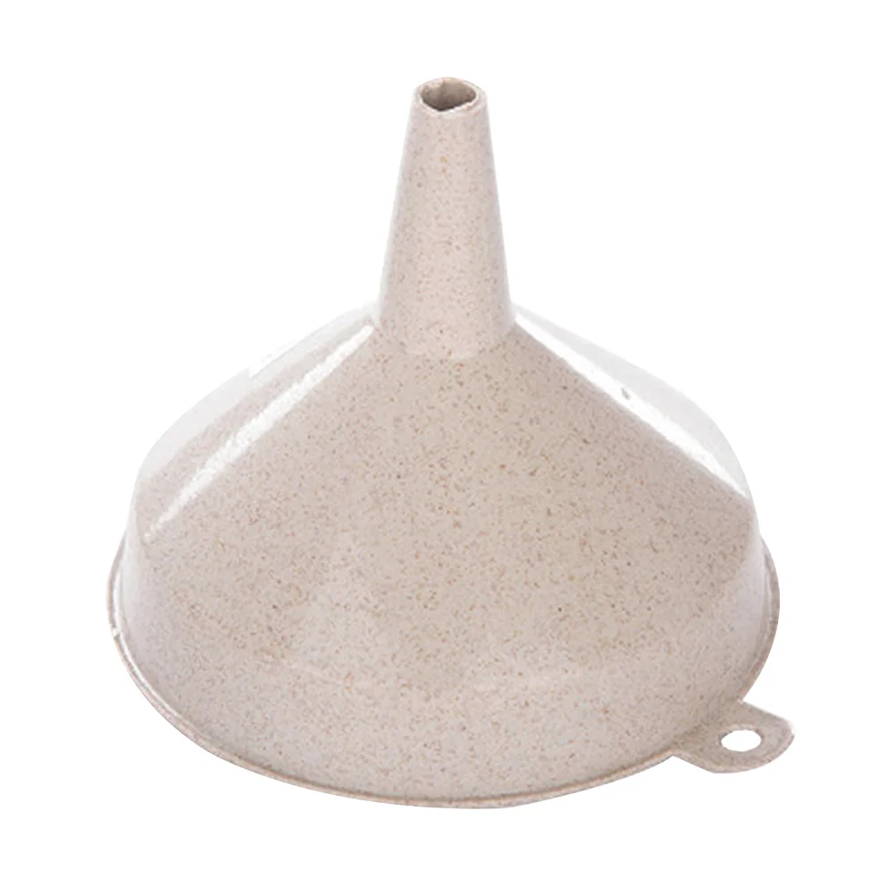 Funnel Kitchen Funnel Wide Mouth Funnel for Water Bottle Transfer ( Beige )