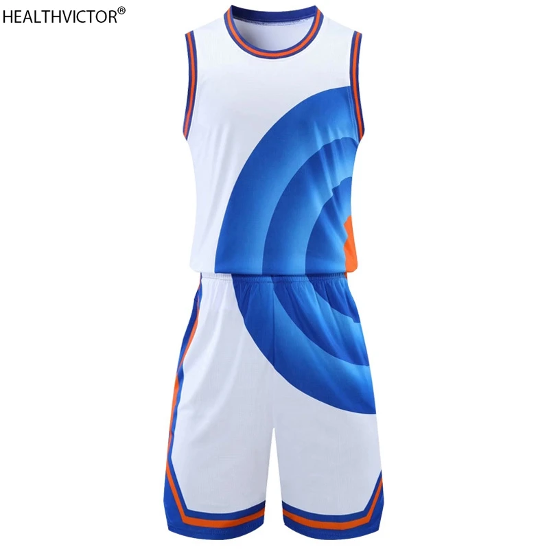 

Fashion Trend Sports Sleeveless Tank Tops Custom Kids Adult Men Women Basketball Jerseys Shorts Set Kit Uniform Tracksuit