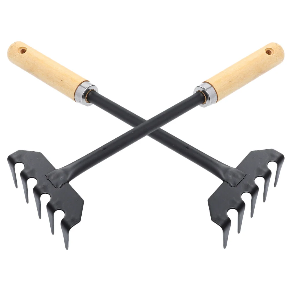 

Gardening Tools Shrub Rake Yard Landscape Rakes Hand Cultivator Small Beds Japanese