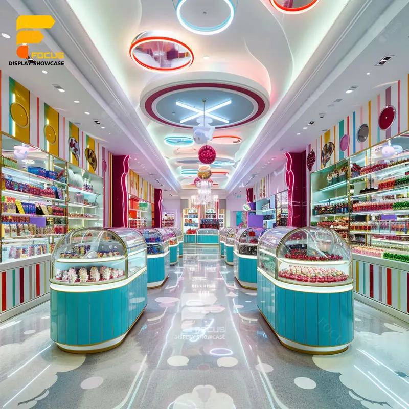 Поставщик приборов по индивидуальному заказу Витрин Сладкое стекло Магазин