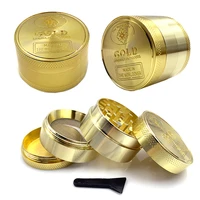 herb grinder 3 layer 4 parts zinc alloy 40mm tobacco crusher gold grinder herbal crusher hookah pipe smoke accessories