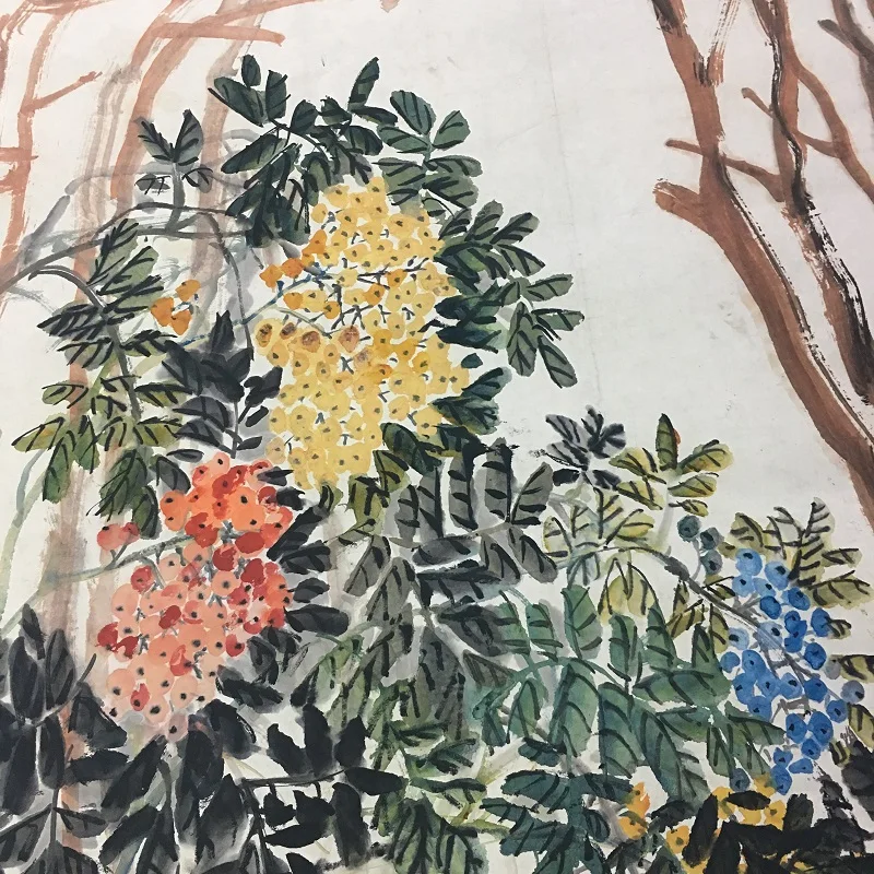 Современная копия декоративной картины высокой четкости Tianzhu Tu Wu Changshuo —