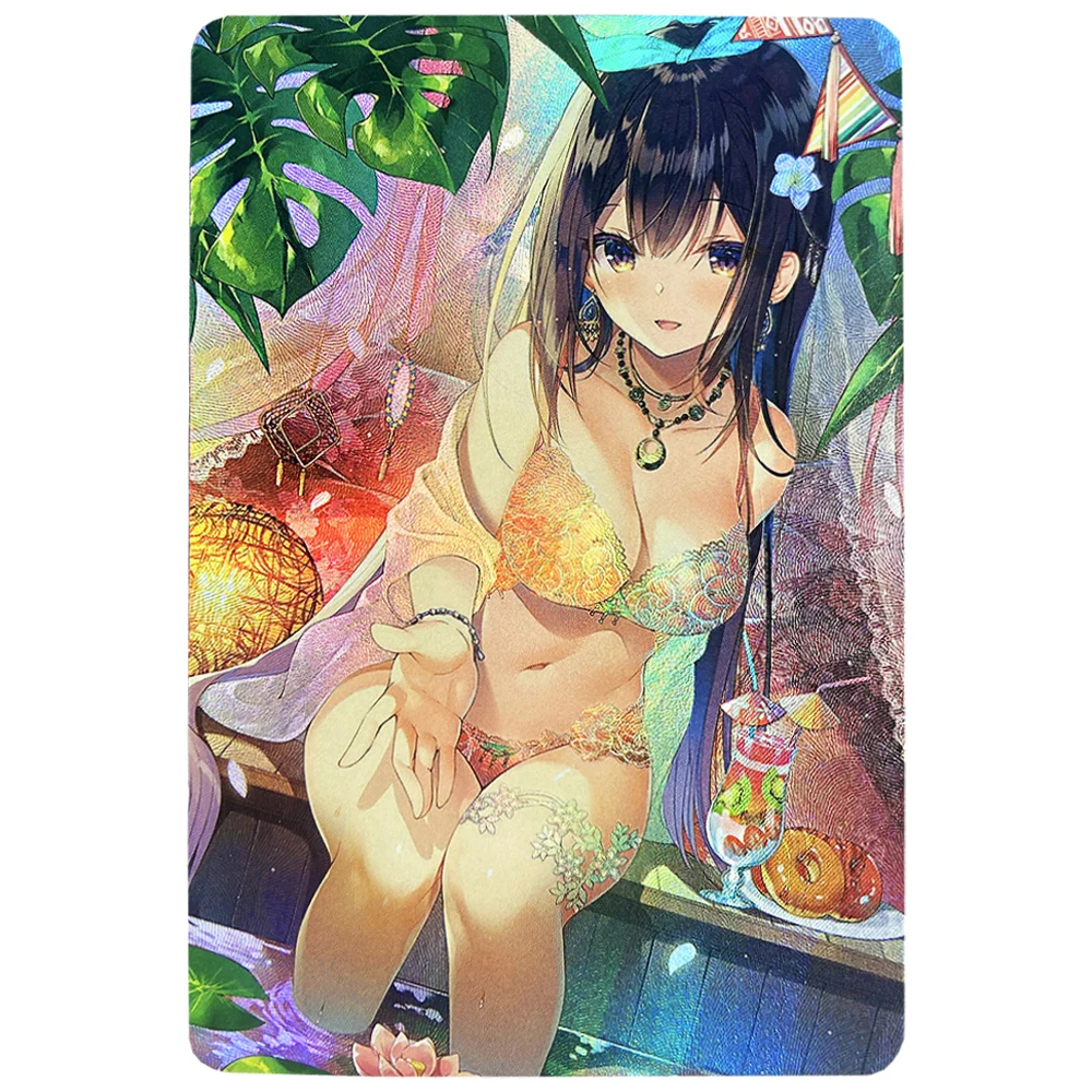 9 шт./набор флэш-картинок с аниме-девушками ACG сексуальной кавай студенческой формы купальных костюмов коллекция карт редкого белья девушек игры.