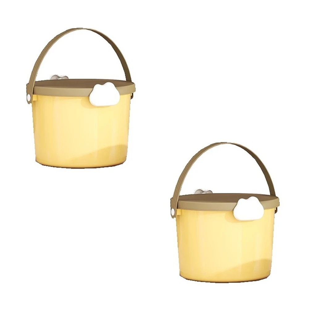 Ручное ведро для детских игрушек строительный блок упаковочная бочка круглая