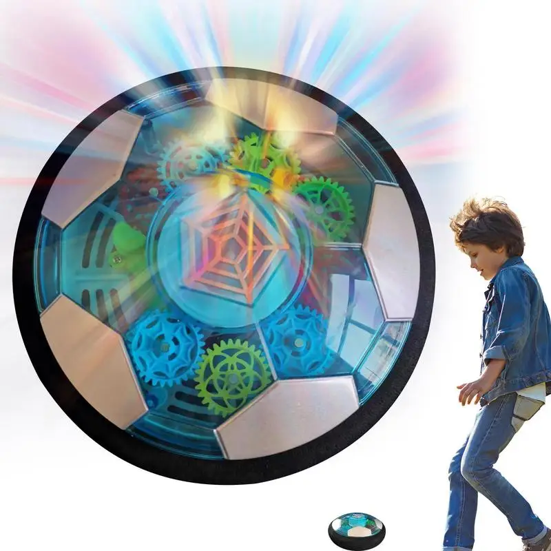 

Air Floating Soccer Ball Floating Disc Air Soccer Soccer Gifts Hover Toy Floating Disc With LED Light USB Rechargeable Indoor To