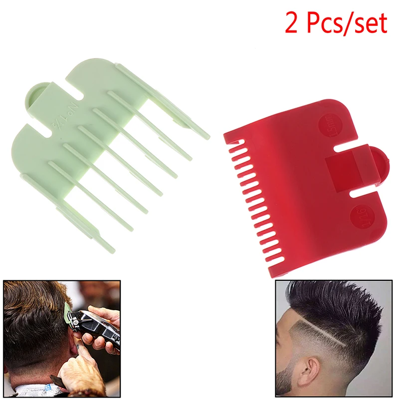 

2Pcs Limit Comb Cutting Guide Guide Combs Durable Hair Clipper Barber Replacement Hair Trimmer Tool barber shop household