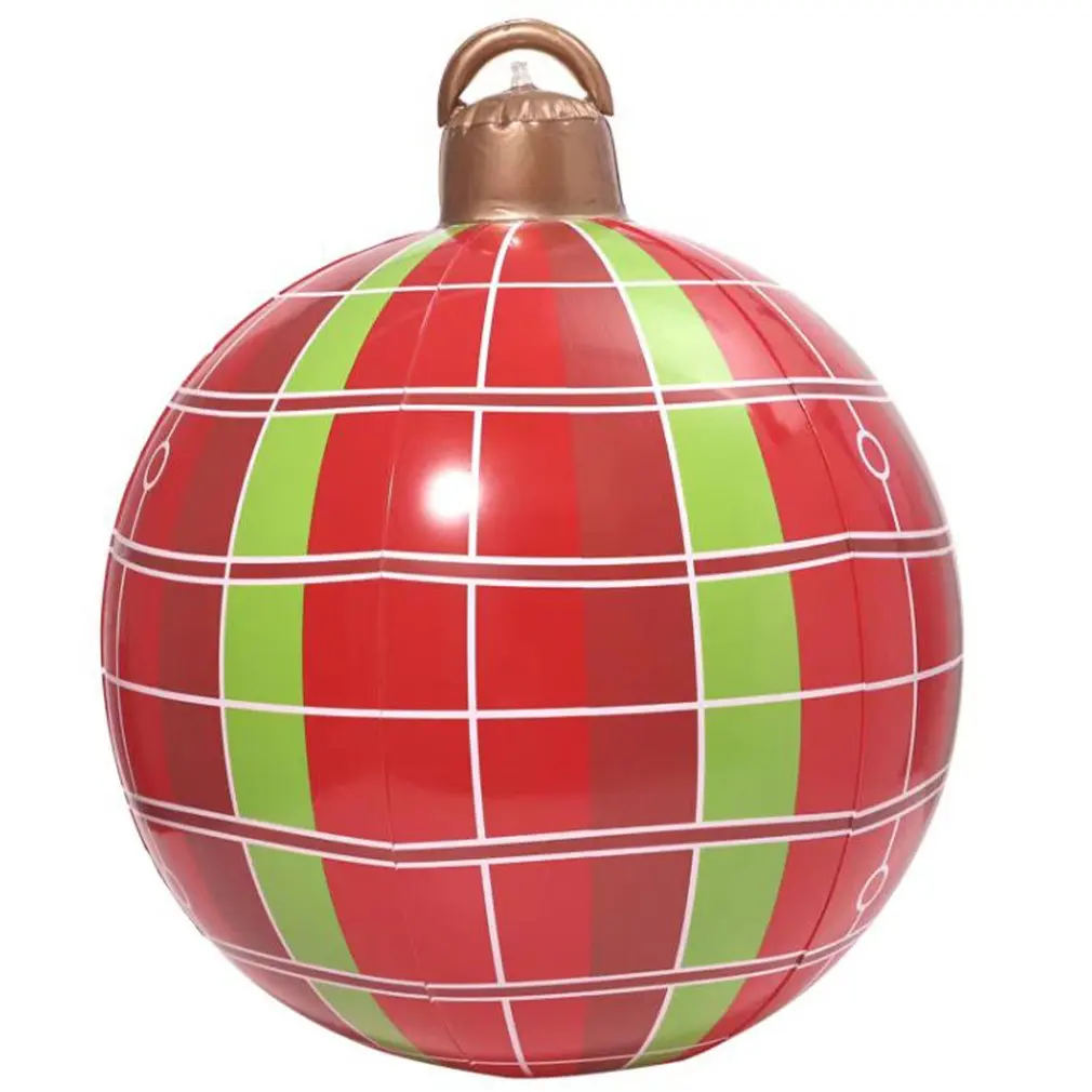 

Надувные Рождественские шары 60 см, рождественские праздничные украшения для вечеринки, наружные, внутренние, из ПВХ, Рождественская атмосф...