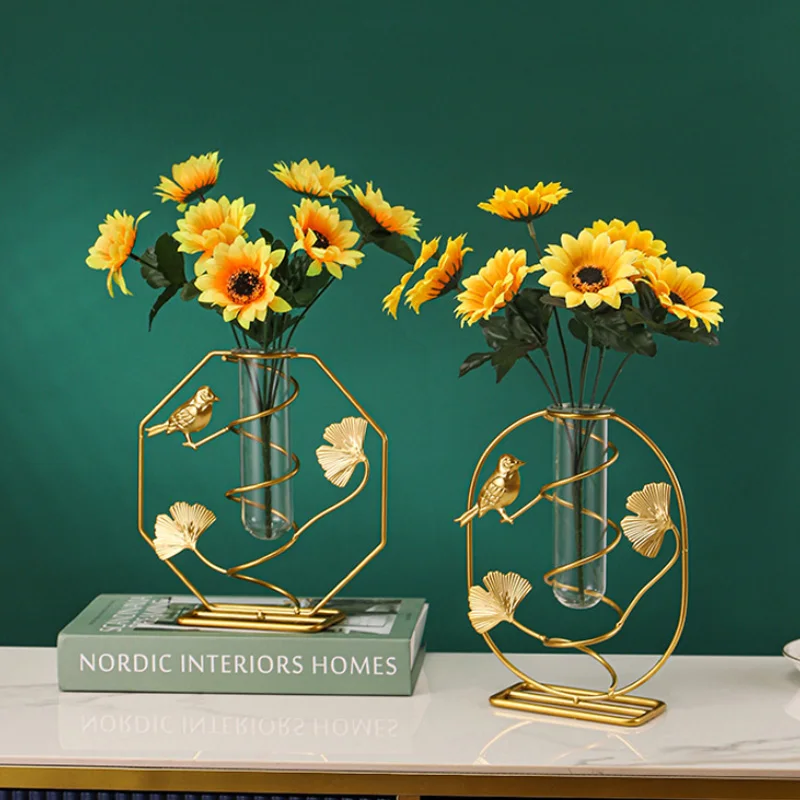 

Искусственная ваза для цветов, подвесное стекло, железная птица, цветочный держатель, «сделай сам», товары для цветов, украшение, держатель ...