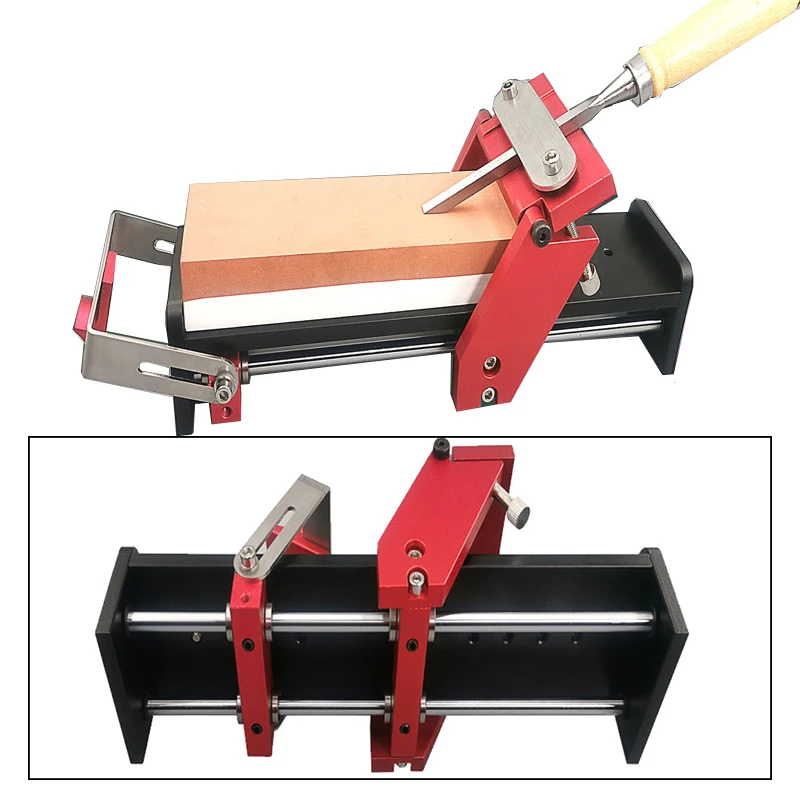 

Aluminum Alloy Knife Sharpening Frame Fixed Angle Sharpener Stone Sharpening Woodworking Tools for Planer Chisel Carving Knife