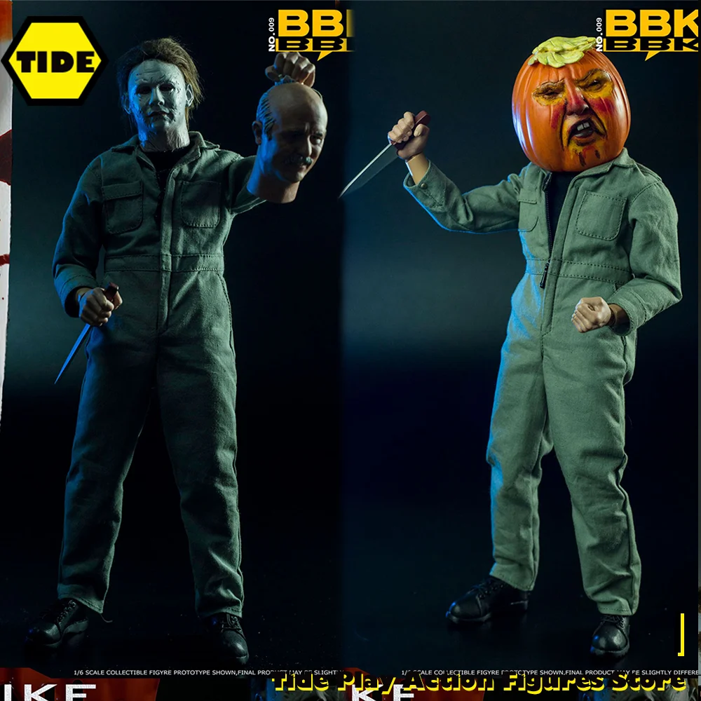 

BBK BBK009 1/6 Scale Halloween Late Night Killer Michael Myers Mask Killer Full Set Model 12" Male Soldier Action Figure Toys