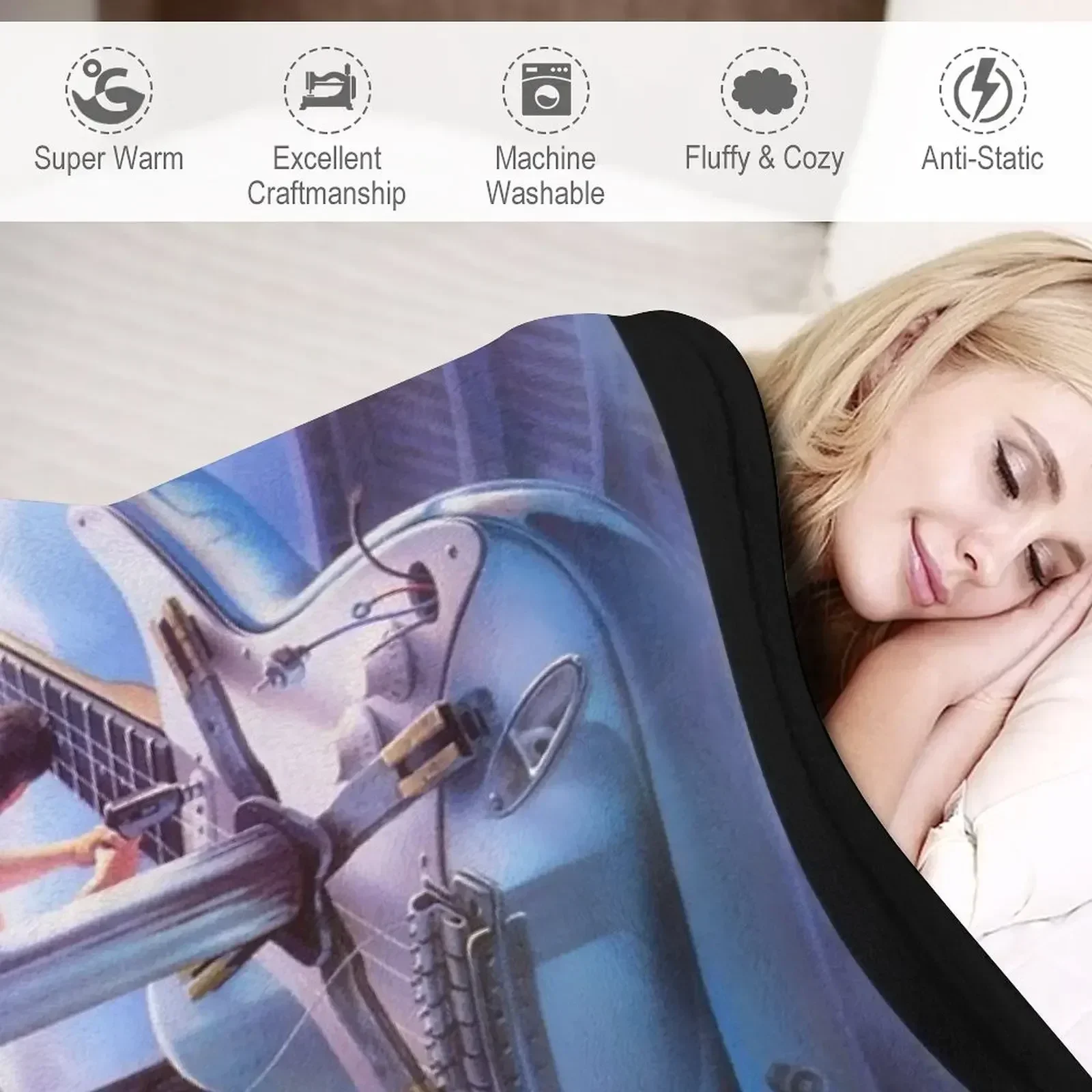 Джефф бок бокс магазин гитары пледы одеяло на Хэллоуин забавный подарок кровать