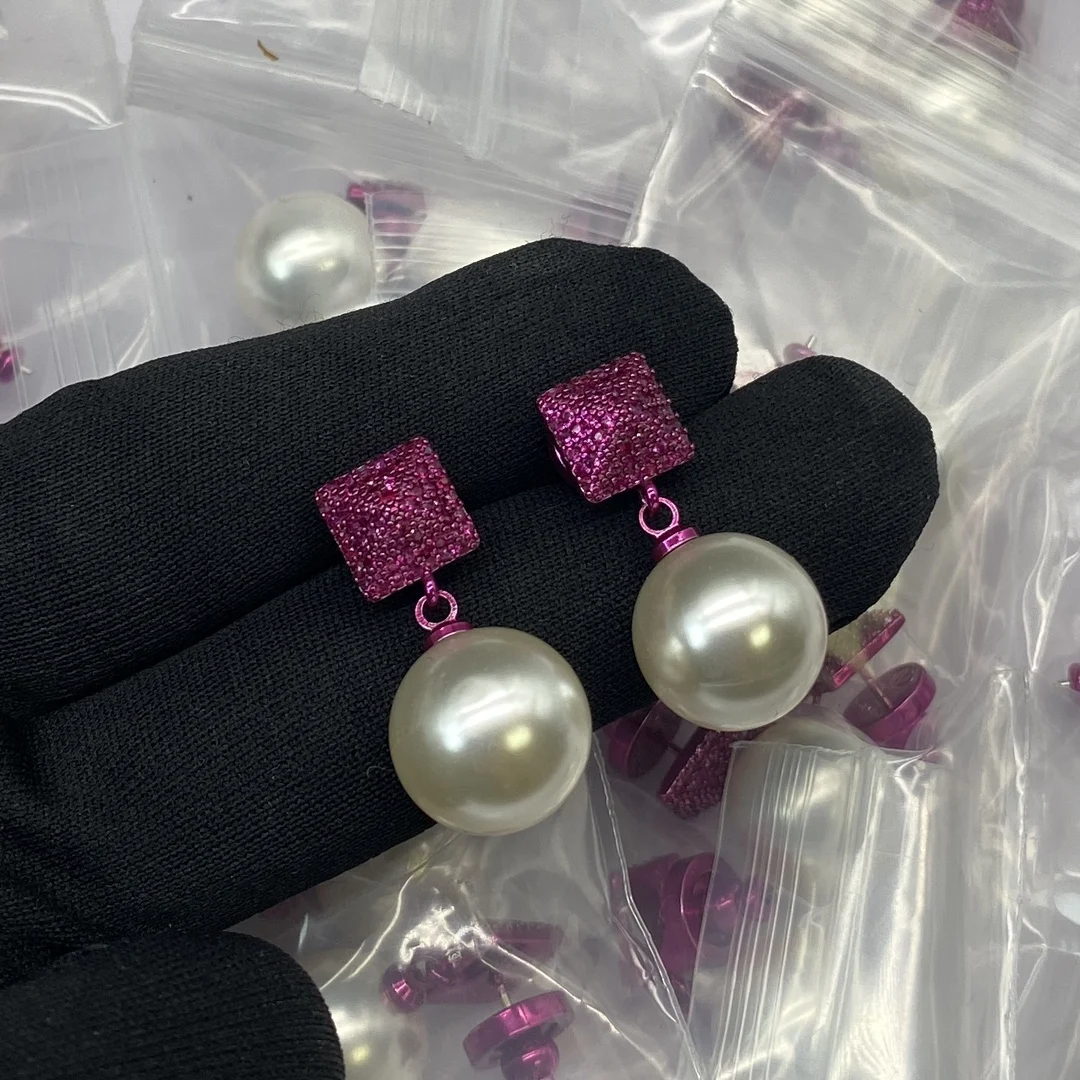 2023 Round Letter Rhinestone Christmas Jewelry Women's Fashion Earrings