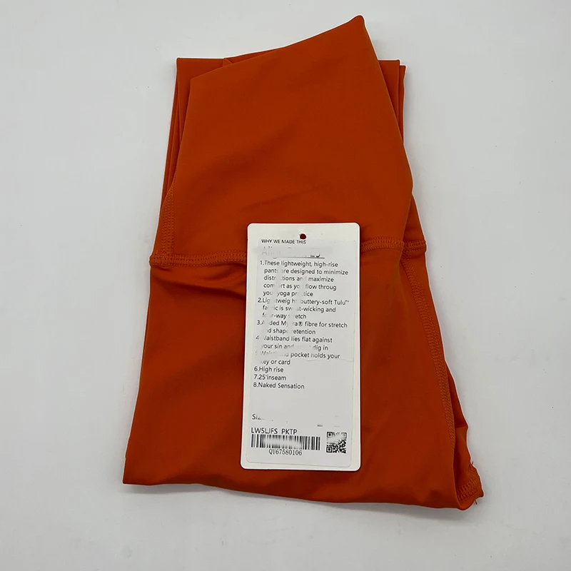 Luluwomen Sports High Quality Yoga Pants Gym Running Fast Dry Breathable Nylon High Waist Hip Leggings Custom Logo