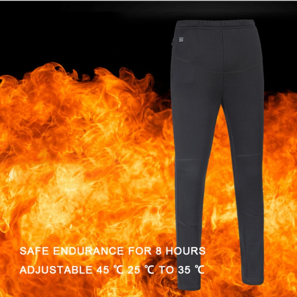 

Women Men Winter Heated Pants Outdoor Hiking Warm Slim Electric Heating Pants USB Trekking Skiing Electric Thermal Pants Trouser