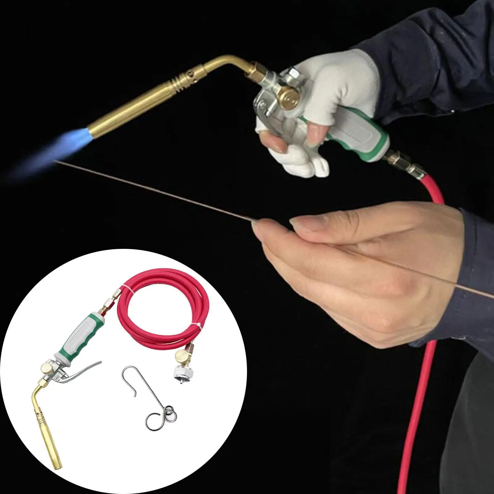 

Gas PPropane Torch With Hose Soldering Brazing Propane Welding Outdoor Kit