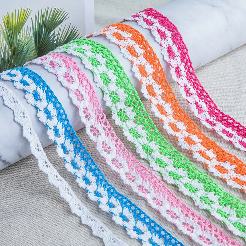 

New 100% Cotton Hollow Lace Ribbon Clothing Accessories With Handmade DIY Material Curtain Sofa Fabric Decorative Lace