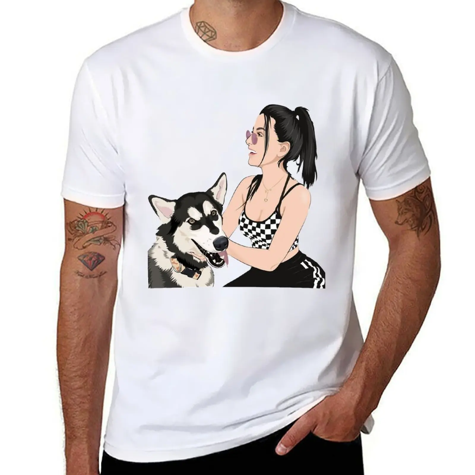 Фото Футболка sssniperwolf Essential, хлопковая футболка, мужская футболка, дизайнерская футболка №1