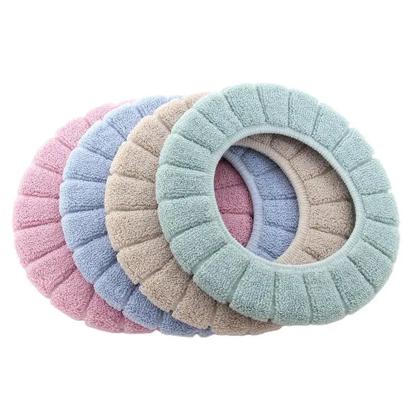 

Toilet Seat Covers For Bathroom Bathroom Toilet Seat Cover Pads Thicker Warmer Stretchable Washable 4 Pieces