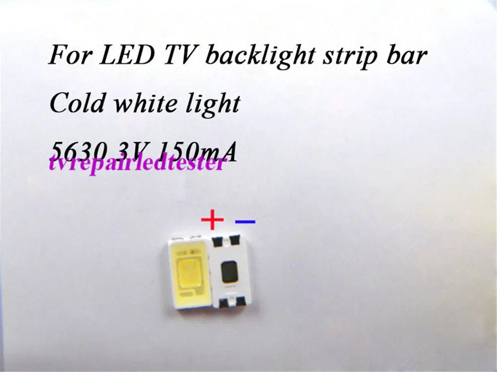 

100Pcs 5630 SMD Lamp Beads 3V for LED TV Backlight Strip Bar Repair