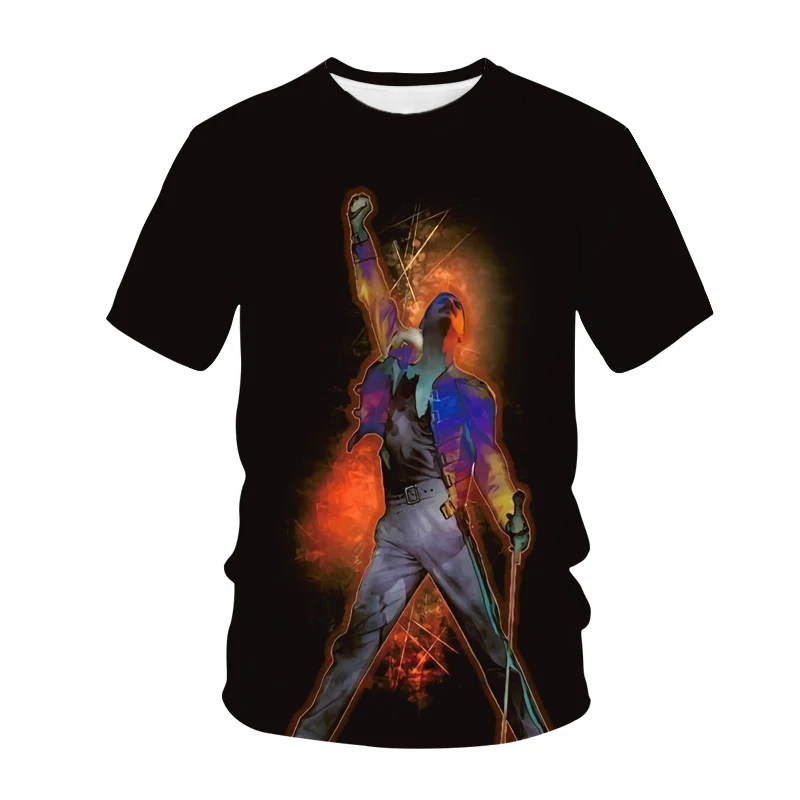 

2022 Trend Men's and Women's Clothing, 3D Printed Music Queen Graphics, K-Pop, Street Fashion, Oversized T-Shirts,Crew Neck Tops