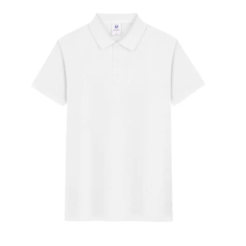 

Ice Silk Bead Ground Short Sleeve Lapel for Men and Women Universal Ice Comfort Quality Assurance Polo Washed and Colorless