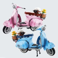 technical 10298 movie roman holiday vespas famous motorcycle city motobike creators building blocks bricks model toy kid gift