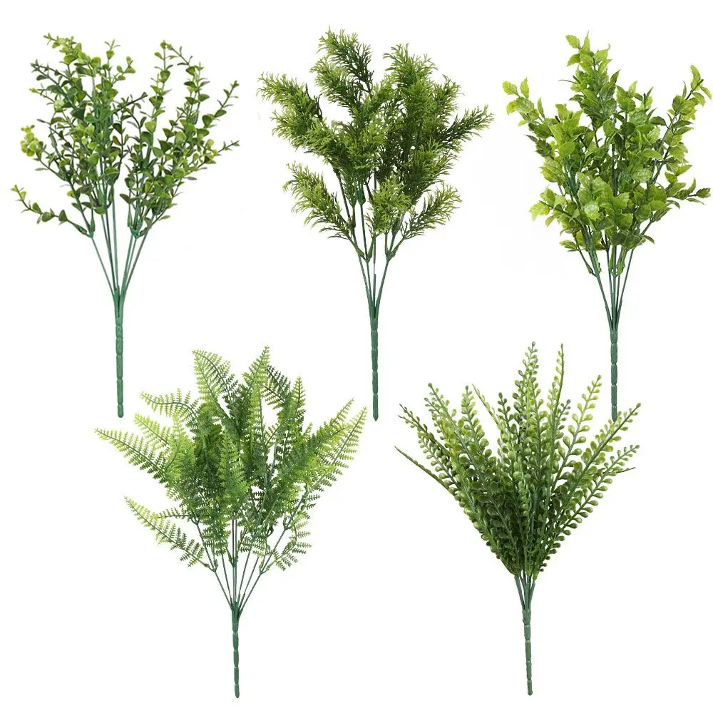 

Wedding Supplies Plastic Imitation Green Leaf Fake Plant Artificial Flower Simulation Aquatic Plants Artificial Plants