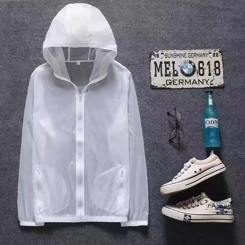 

2022 карманная быстросохнущая Солнцезащитная одежда ультратонкая Солнцезащитная куртка ветровка для езды на велосипеде бега кемпинга дышащ...