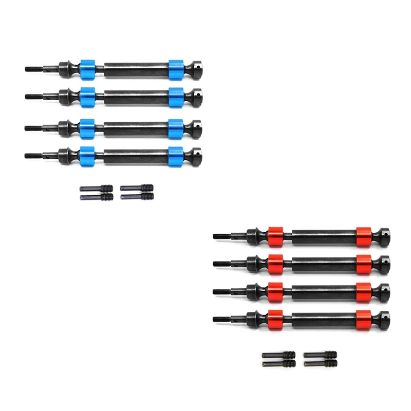

4 шт., карданный вал из твердой стали для Traxxas 1/10 Maxx 4S 89076-4
