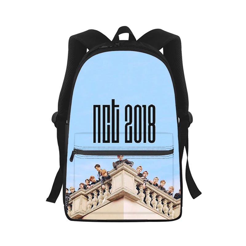 NCT Men Women Backpack 3D Print Fashion Student School Bag Laptop Backpack Kids Travel Shoulder Bag