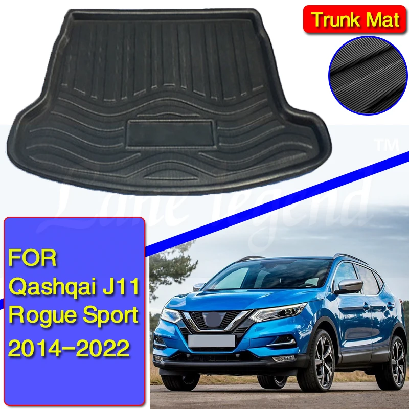 

For Nissan Qashqai J11 Rogue Sport 2014 - 2016 2017 2018 2022 Rear Trunk Boot Liner Mat Cargo Floor Tray Carpet Mud Kick Pad
