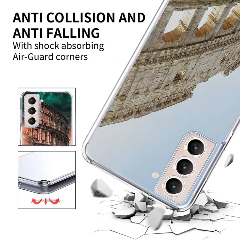 Чехол для телефона Colosseum Rome Italy Samsung A04S A15 A25 A35 A55 A05S Galaxy S25 S24 FE Note 20 Ultra 10 Lite 9 8 M12 M51 M30S M