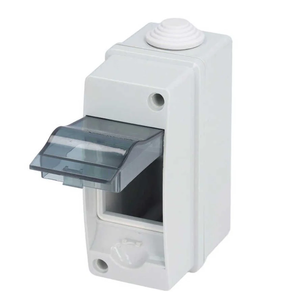 

2 Way Home Illumination Electrical Distribution Box Transparent Cover Waterproof IP65 MCB Power Supply Junction Box Accessories