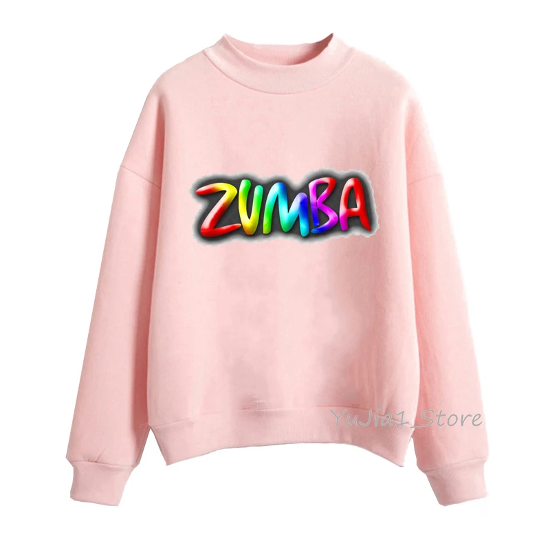 

Новинка, толстовки Zumba с принтом для танцев, женская одежда 2023, розовый свитшот, женские толстые вельветовые свитшоты с длинным рукавом